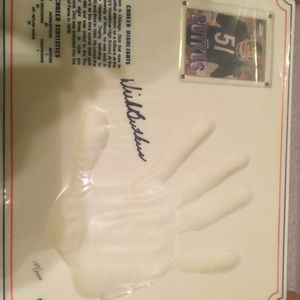Chicago Bears dick Butkus trading card hand print Limited edition